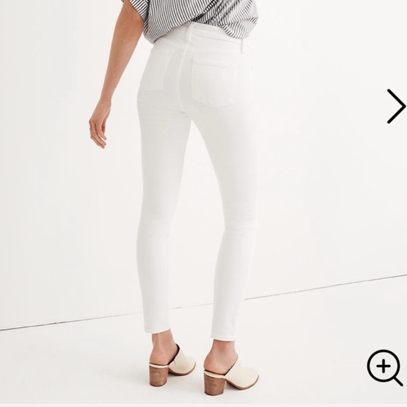 Madewell | Skinny Skinny Off-White Denim Jeans - Picture 3 of 10